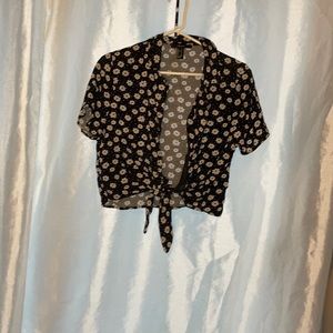 Flowery cropped top